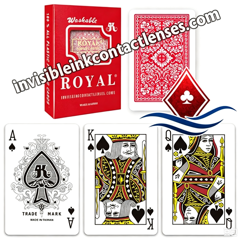 Cartas de jogar tinta invisível real