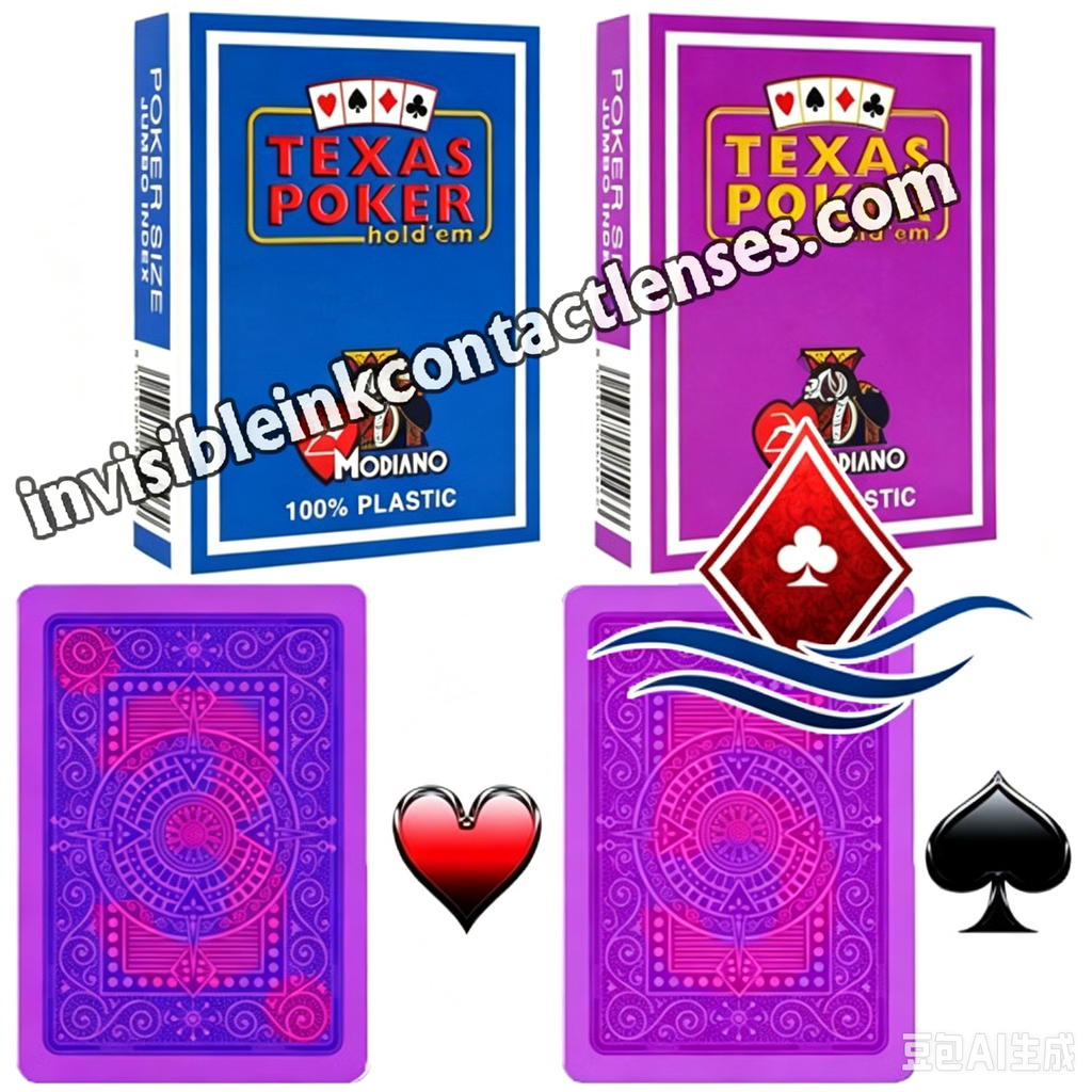 Tinta invisível Modiano Texas Holdem cartas marcadas