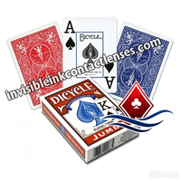 Cartas de jogar marcadas invisíveis Jumbo para bicicleta