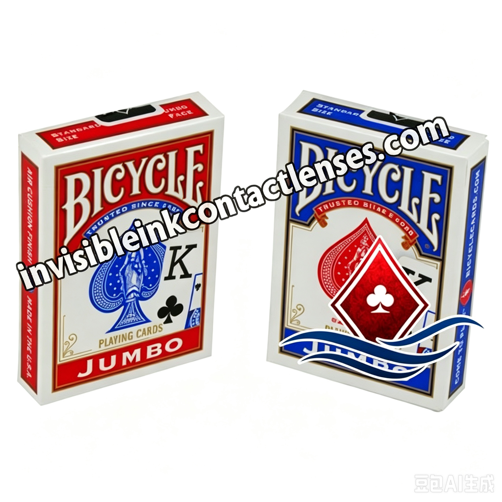 Cartas de jogar marcadas invisíveis Jumbo para bicicleta