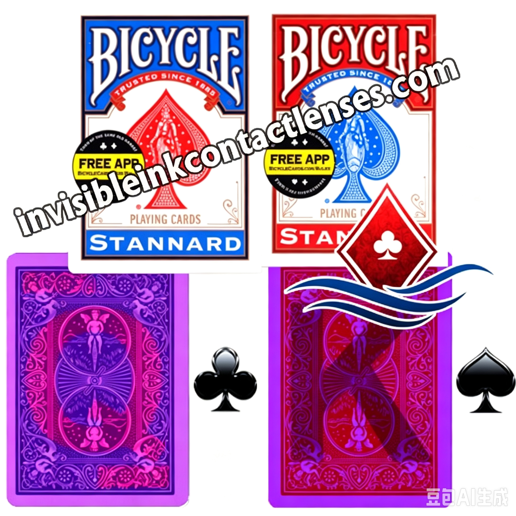 Cartões marcados com tinta invisível de índice padrão de bicicleta