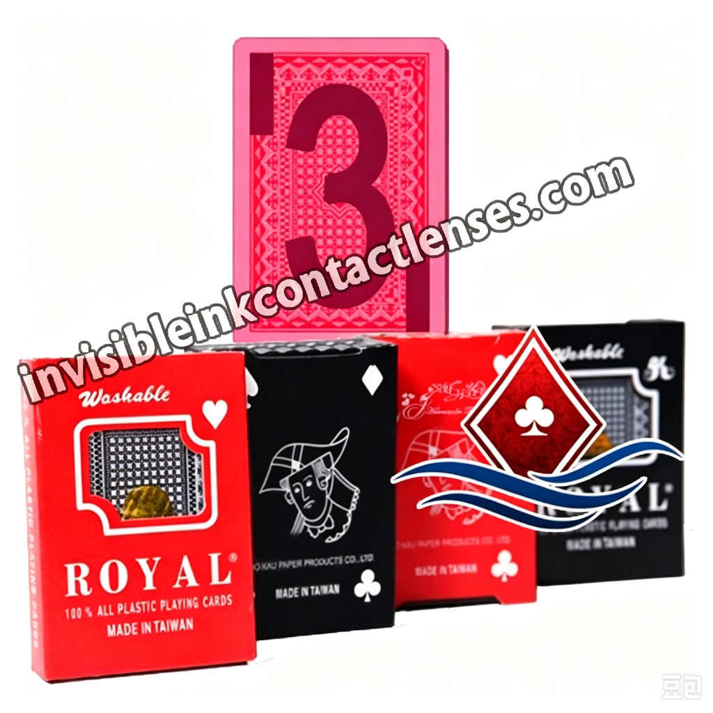 Cartas de jogar tinta invisível real