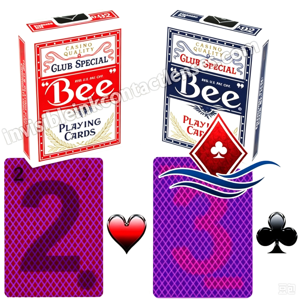 Cartas de jogar marcadas especiais do Bee Club