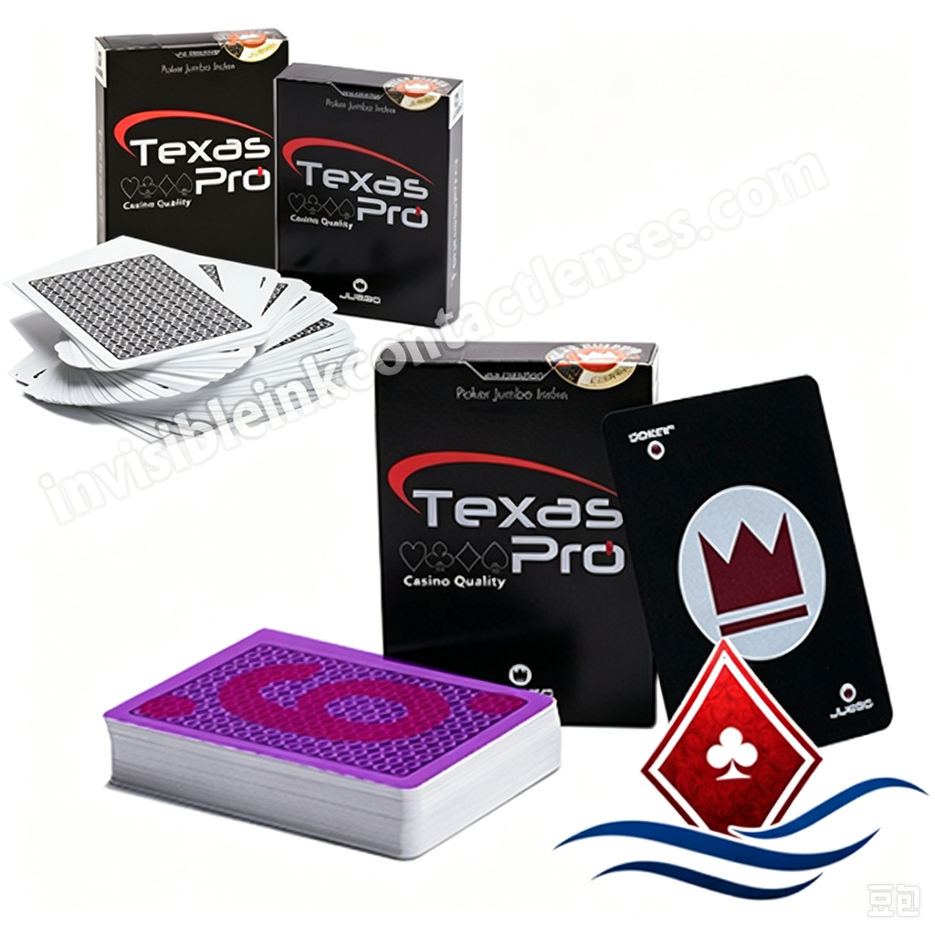 Cartas de jogar 100% plásticas JUEGO Texas Pro marcadas