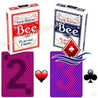 Cartas de jogar marcadas especiais do Bee Club