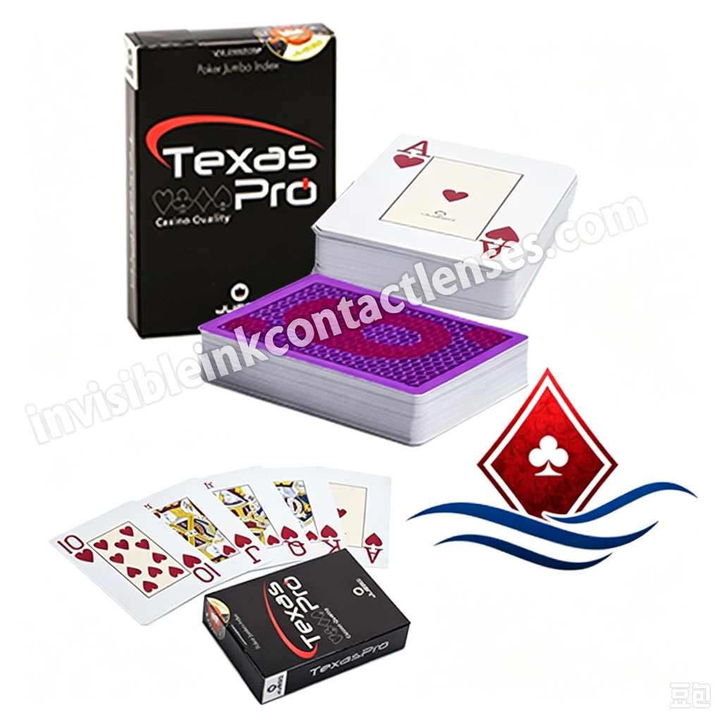 Cartas de jogar 100% plásticas JUEGO Texas Pro marcadas